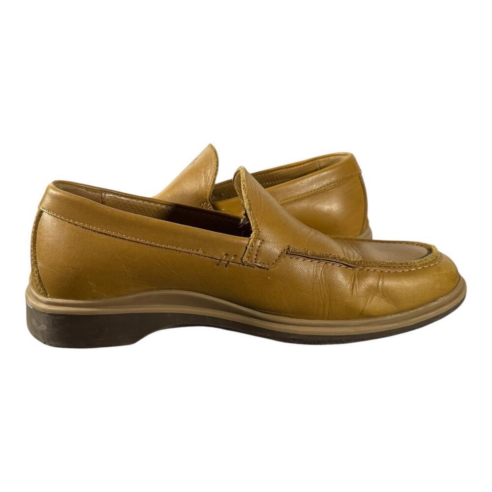 AmberJack Men’s The Loafer Slip On Leather Shoes Brown 7 Made In Portugal - Picture 8 of 9
